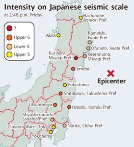 Quake skala Tohoku Sanriku Oki